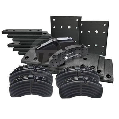 Customizable high quality heavy truck parts brake pads brake lining for Yutong bus Shacman Howo Zhongtong