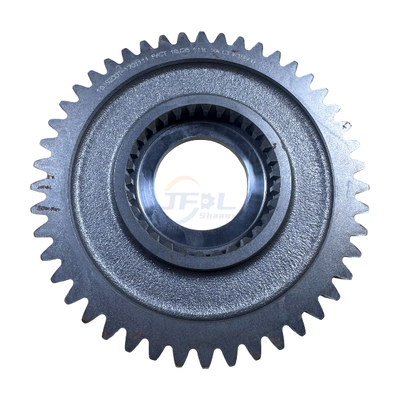 High Quality 20CrMnTi Alloy Steel Pinion Main Shaft 1st Gear with 46-Tooth Design and Twin Countershaft Tech for Shacman Trucks